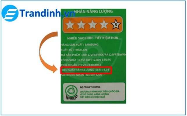 2 Chỉ số hiệu suất năng lượng EER được tính như thế nào?