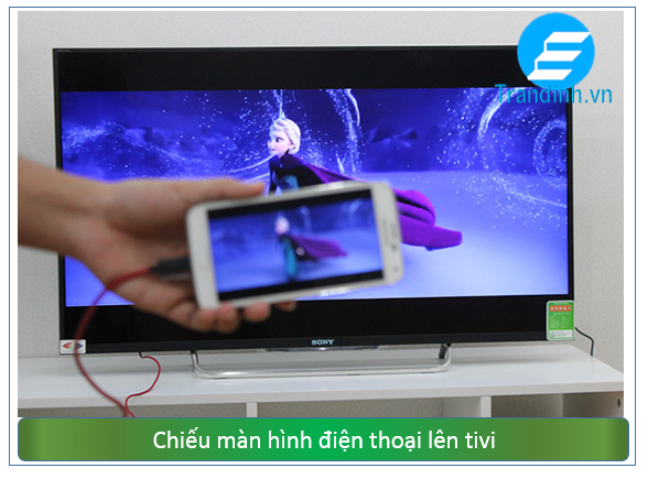 Sử dụng kết nối MHL(cho Android) để chiếu từ màn hình điện thoại lên tivi