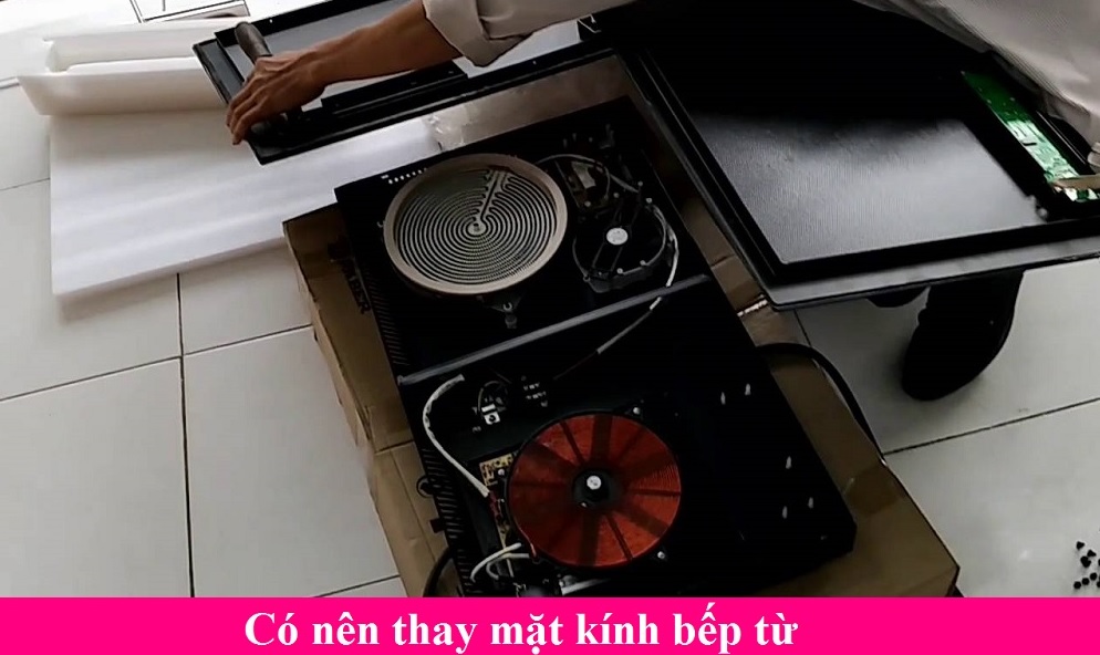 Có nên thay mặt kính của bếp từ khi bị nứt không?