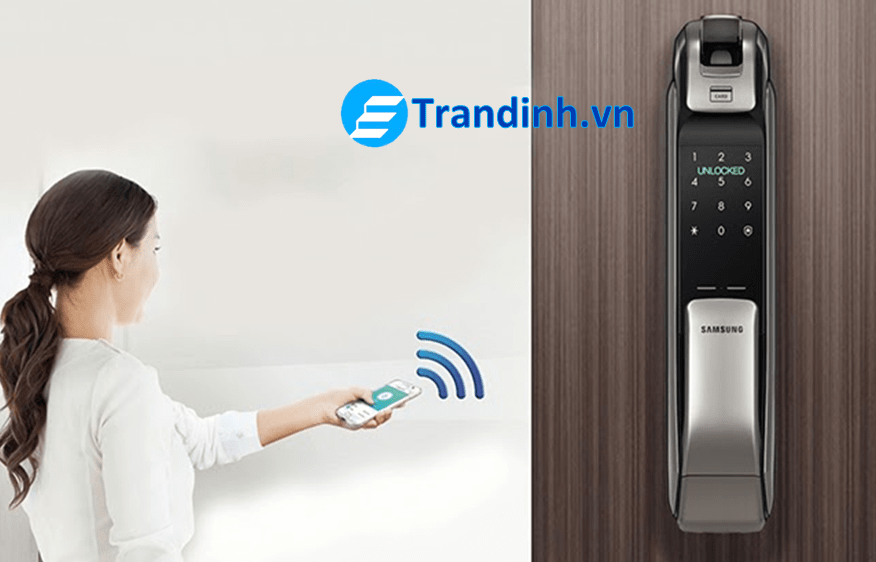 Mở khóa cửa điện tử bằng sóng wifi kết nối ứng dụng