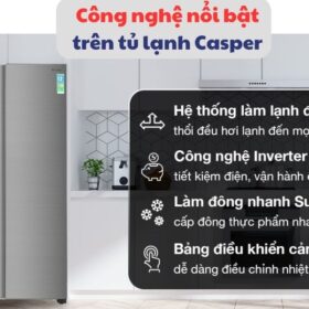 Khám phá công nghệ nổi bật trên tủ lạnh Casper