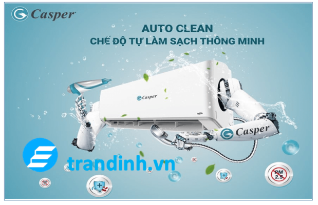 6. Công nghệ Iclean - Chức năng tự làm sạch thông minh trên điều hoà Casper
