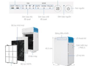 Máy lọc không khí Daikin MC30VVM-A 6 Máy lọc không khí Daikin MC30VVM-A