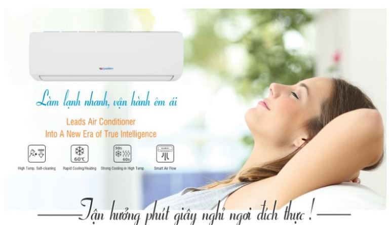 Điều hòa Dairry DR12-KH 12000BTU 2 chiều 6 6. Điều hòa 12000BTU 2 chiều cho khả năng làm lạnh nhanh, vận hành êm ái