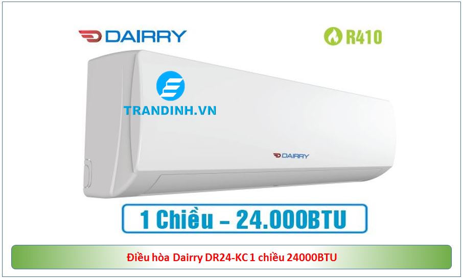 Điều hòa Dairry DR24-KC 1 chiều 24000BTU 7 4. Điều hòa Dairry DR24-KC 1 chiều 24000BTU có thiết kế gọn gàng bắt mắt