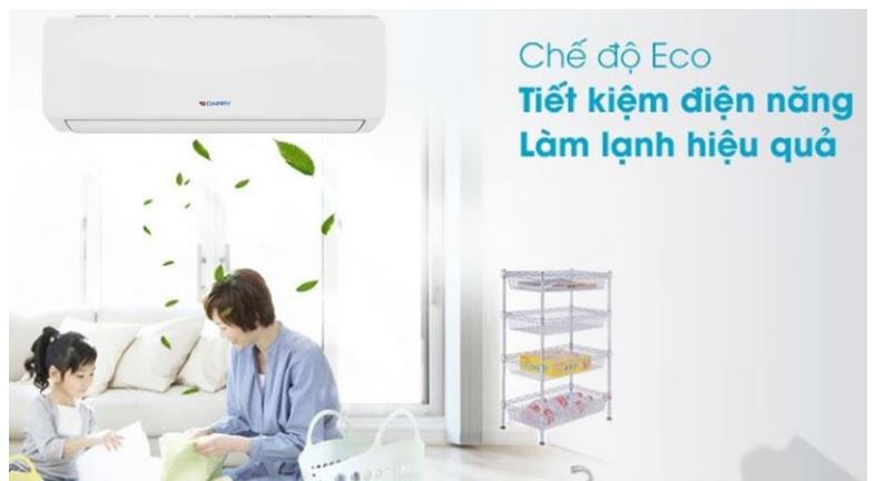 Điều hòa Dairry i-DR12KC 12000BTU 1 chiều inverter 4 4. Mánh lạnh Dairry i-DR12KC 1 chiều sở hữu chế độ tiết kiệm điện Econo