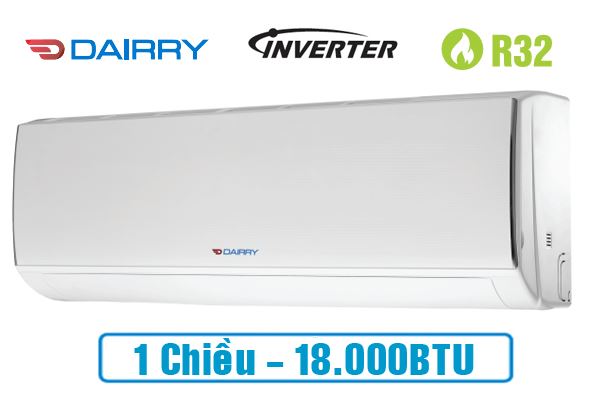 Phòng 25m2 dùng điều hòa công suất bao nhiêu BTU 3 Điều hòa Dairry I-DR18KC 18000BTU 1 chiều Inverter