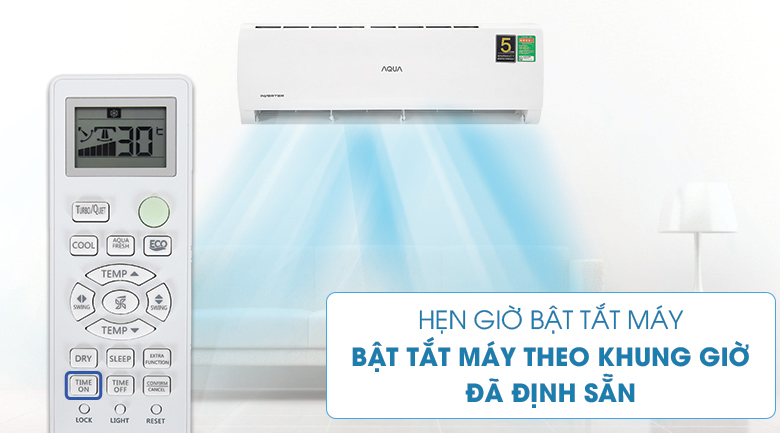 Điều hòa AQUA 12000BTU AQA-KCRV13TR 13 9. Điều hòa AQUA 12000BTU AQA-KCRV13TR với chế độ bậttắt tiện lợi