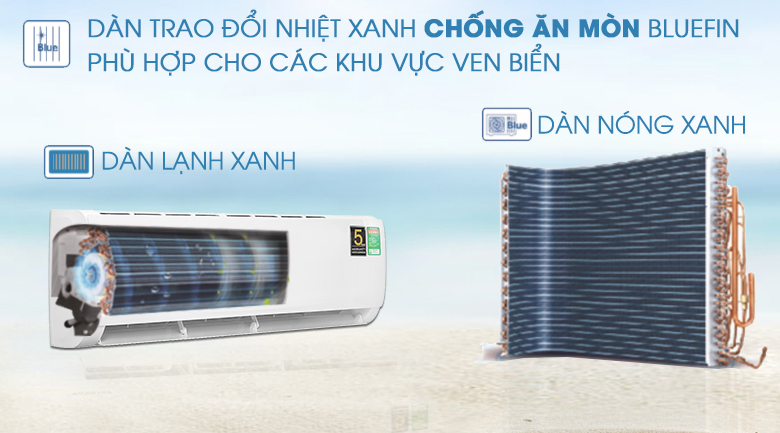 Điều hòa AQUA 12000BTU AQA-KCRV13TR 8 4. Dàn máy lạnh bền bỉ với thời gian