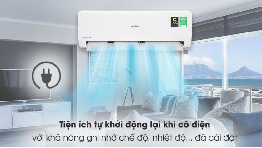 dieu hoa aqua aqa kcrv9wnm 9000BTU 1 chieu inverter 4