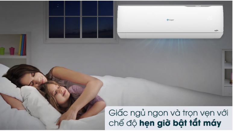 Chức năng hẹn giờ tiện lợi trên điều hoà Casper 2 chiều
