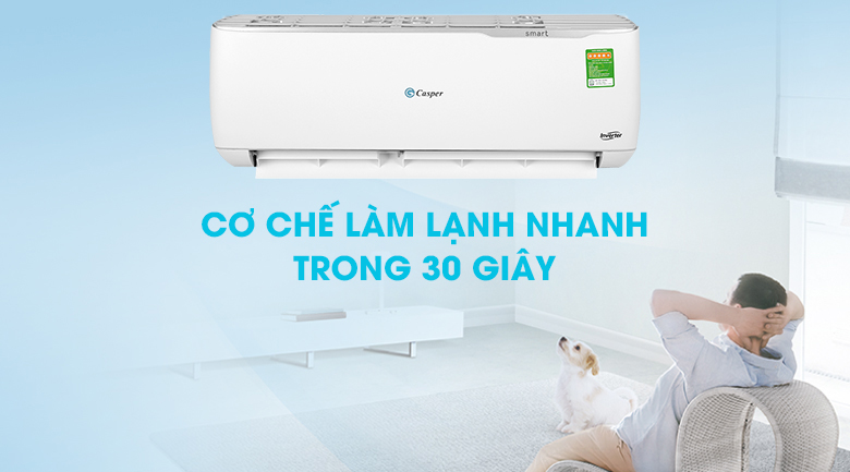 Điều hòa Casper GH-24IS33 - Làm lạnh siêu nhanh và đều hơn nhờ tối ưu hệ thống hệ làm lạnh