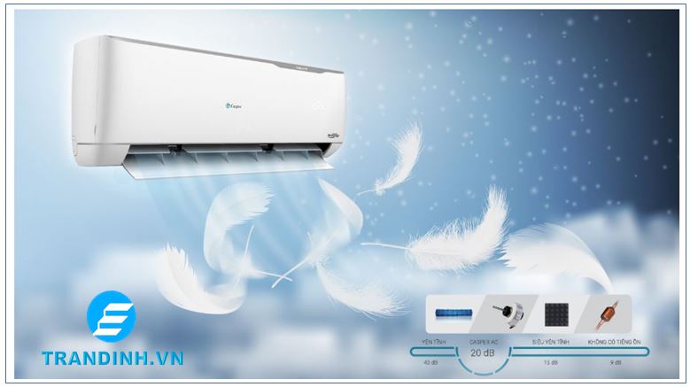 Điều hòa Casper có tốt không ? Có tiết kiệm điện không ? 20 Cánh đảo gió hình vây, quạt gió thổi xa