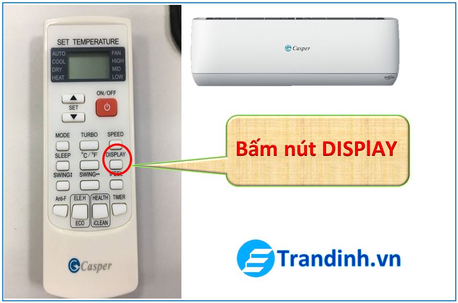 Cách sửa lỗi điều hòa Casper không hiện thị nhiệt độ
