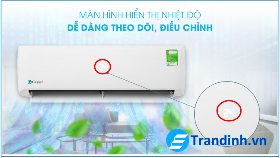 Lợi ích của hiển thị nhiệt độ trên điều hòa Casper