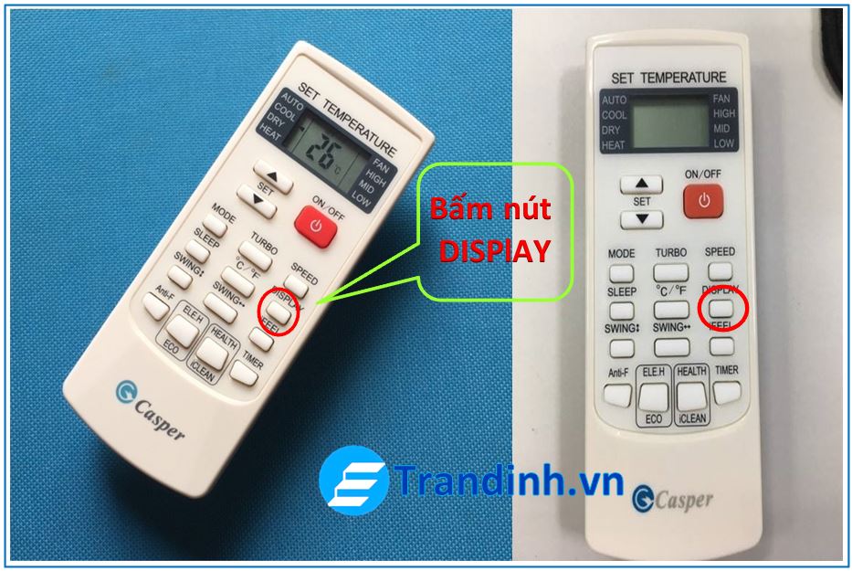 Nguyên nhân điều hoà casper không hiển thị nhiệt độ