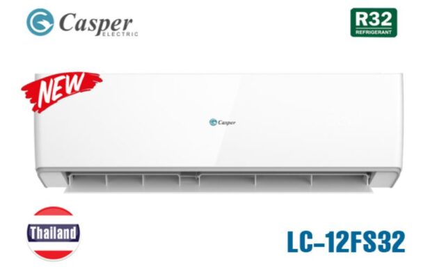 1. Điều hòa Casper LC-12FS32 có thiết kế nguyên khối, chắc chắn
