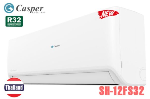 1. Máy lạnh Casper SH-12FS32 thiết kế nguyên khối chắc chắn,sang trọng
