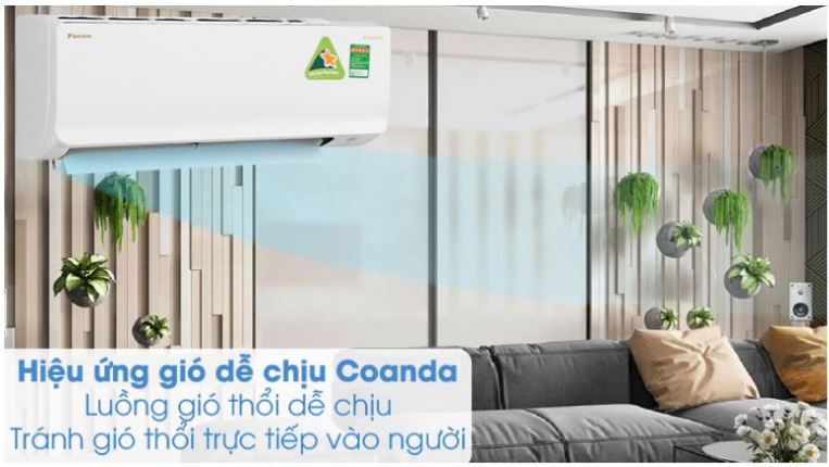 3. Điều hòa 1 chiều Daikin giúp bạn cảm nhận luồng gió dễ chịu nhất