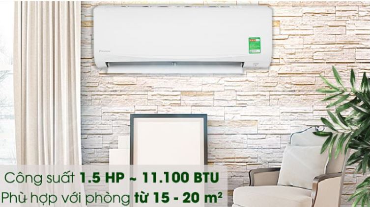 Điều hòa Daikin FTF35UV1V 12000BTU 1 chiều 4 2. Điều hòa Daikin FTF35UV1V có thiết kế nguyên khối, chắc chắn