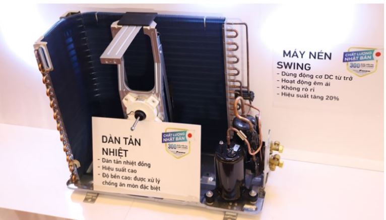 Điều hòa Daikin FTF35UV1V 12000BTU 1 chiều 14 12. Điều hòa Daikin FTF35UV1V trang bị bộ máy nén cao cấp Bảo vệ điện áp cao – thấp cho bo mạch