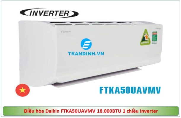 1. Điều hòa Daikin FTKA50UAVMV có thiết kế sang trọng bắt mắt, sang trọng