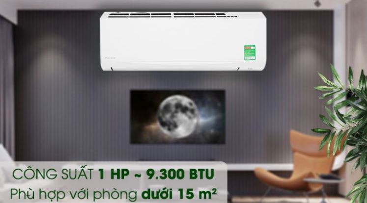 2. Điều hòa inverter Daikin FTKZ25VVMV có thiết kế sang trọng bắt mắt.