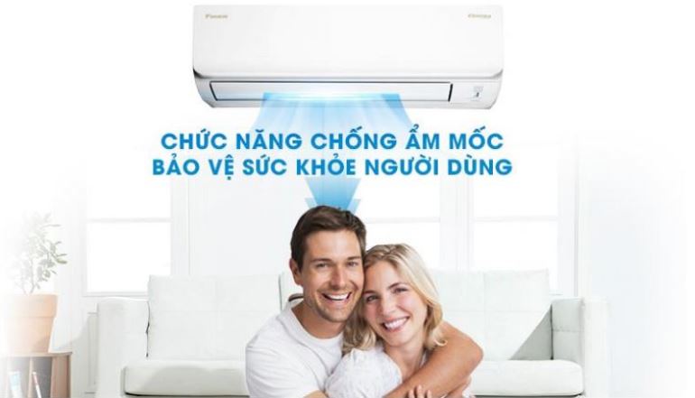 10. Máy lạnh inverter Daikin FTKZ71VVMV sở hữu chức năng chống ẩm mốc