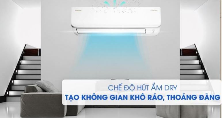 7. Điều hòa inverter Daikin FTKZ71VVMV thế hệ mới sở hữu chức năng hút ẩm thông minh