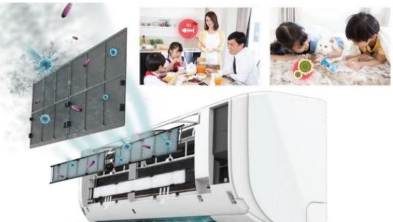6. Điều hòa 24000BTU Daikin FTKZ71VVMV trang bị tấm lọc Apatit Titan– Lá chắn bảo vệ sức khỏe