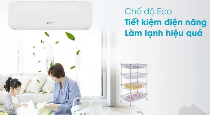 Điều hòa Dairry DR09-KC 1 chiều 9000BTU 7 4. Điều hòa 9000BTU 1 chiều Darrry sở hữu chế độ tiết kiệm điện Econo