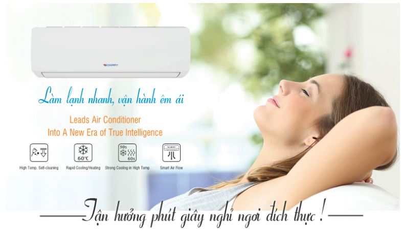 Điều hòa Dairry DR09-KC 1 chiều 9000BTU 8 5. Điều hòa 1 chiều Casprer cho khả năng làm lạnh nhanh, vận hành êm ái