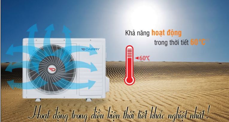 Điều hòa Dairry i-DR12KC 12000BTU 1 chiều inverter 7 8. Máy lạnh inverter Dairry i-DR12KC hoạt động bền bỉ với thời gian.