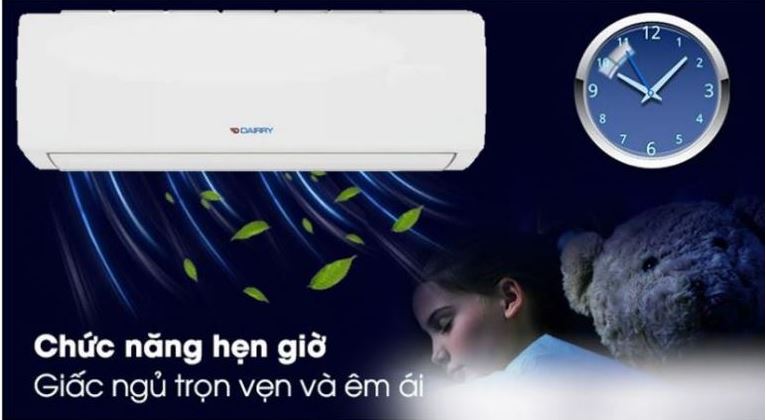 Điều hòa Dairry DR12-SKC 12000 BTU 1 chiều 13 10. Điều hòa 1 chiều Dairry DR12-SKC sở hữu tính năng hẹn giờ tắt thông minh