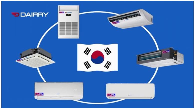 2. Máy lạnh 1 chiều Dairry DR18-KC đến từ thương hiệu Hàn Quốc