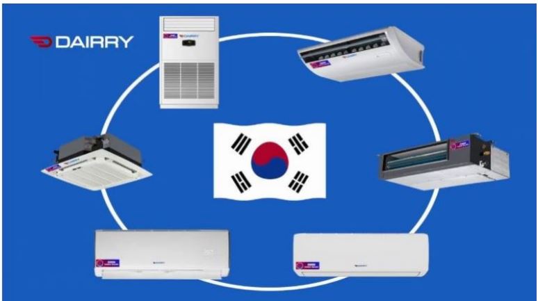 Điều hòa Dairry DR24-KC 1 chiều 24000BTU 4 2. Máy lạnh Dairry 24000BTU DR24-KC đến từ thương hiệu Hàn Quốc