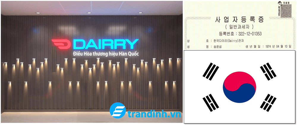 Điều hoà indonesia là của hãng nào ? 1 điều hoà dairry thương hiệu Hàn Quốc - sản xuất indonesia