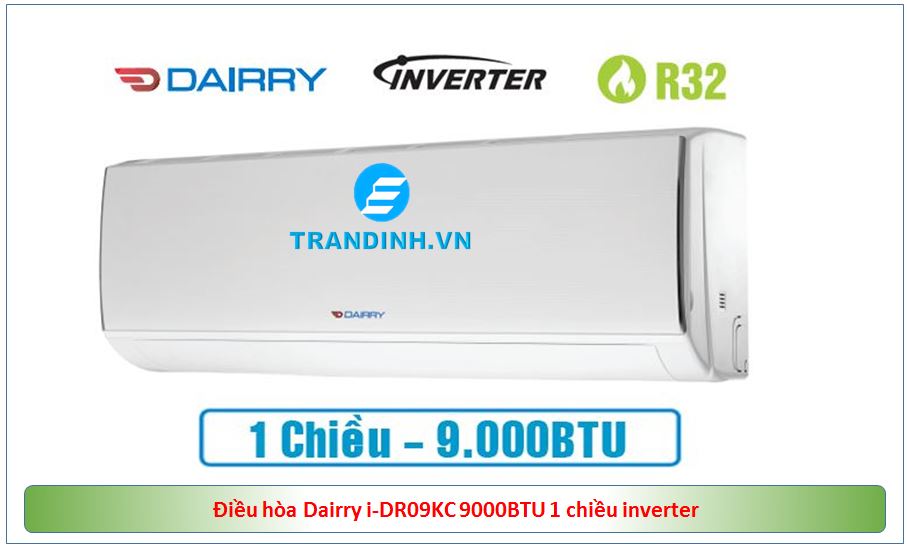 Điều hòa Dairry i-DR09KC 9000BTU 1 chiều inverter 4 1. Điều hòa Dairry i-DR09KC có thiết kế đường nét tinh tế sang trọng
