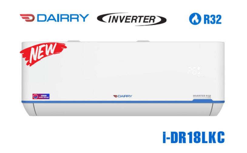 Điều hòa Dairry i-DR18LKC 18000BTU 1 chiều inverter 6 3. Điều hòa 18000BTU Dairry i-DR18LKC thiết kế nguyên khối, hiện đại, sang trọng