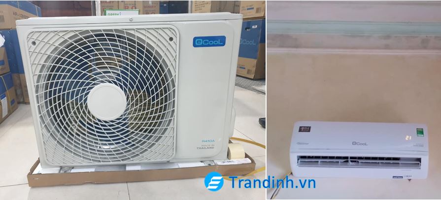 10. Hình ảnh Trần Đình lắp đặt điều hoà Ecool thực tế tại nhiều gia đình