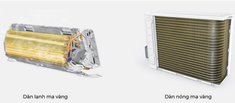 4. Máy lạnh 9000BTU Ecool ECL-1I09FL Ecool có Dàn lạnh/ dàn nóng mạ vàng