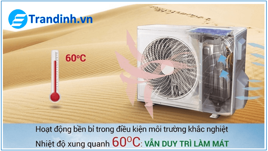 6. ETIV15CS1 | Máy lạnh Erito với thiết kế cục nóng được phủ lớp đặc biệt bền bỉ với thời gian