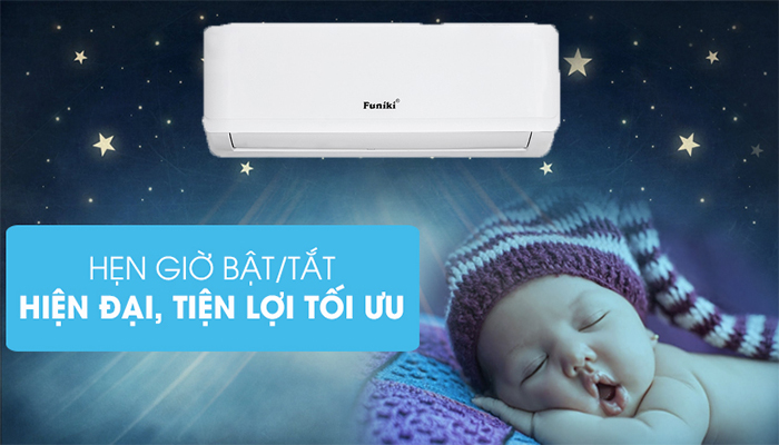 Điều hòa Funiki 2 chiều 18000BTU HSH18TMU 9 Chế độ hẹn giờ bật/tắt máy tự động vô cùng tiện lợi