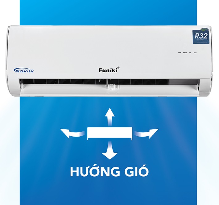 Mở rộng hướng gió nhờ hệ thống cánh đảo gió được thiết kế rộng hơn