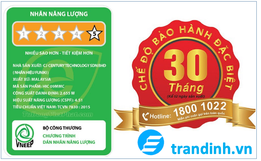 So sánh mức độ tiêu thụ điện của điều hoà Funiki và Panasonic