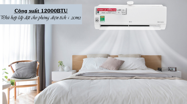 Điều hòa LG 12000BTU V13APH2 1 chiều inverter 6 Thiết kế thanh mảnh, tối ưu cho không gian nội thất