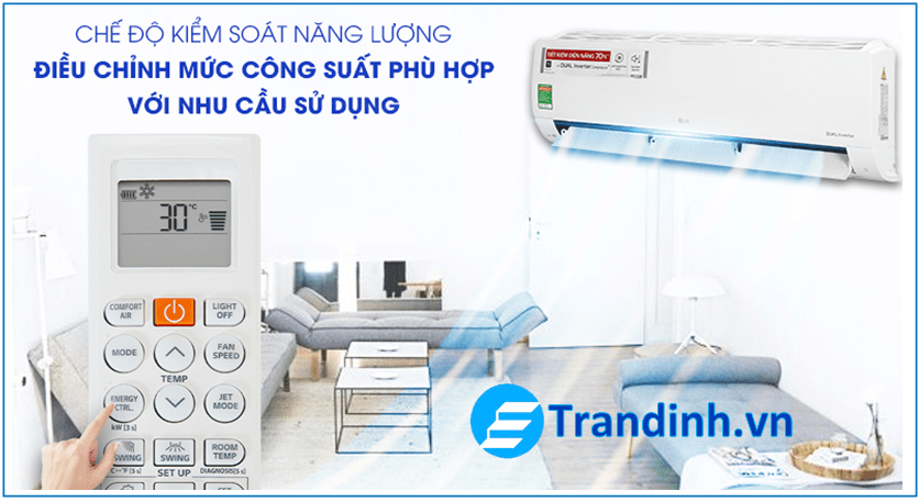 Điều hòa LG có tốn ĐIỆN không ? Công nghệ tiết kiệm điện ? 2 Tiết kiệm điện hơn với chế độ kiểm soát năng lượng