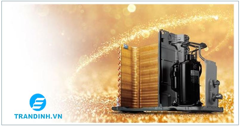 Điều hòa LG có tốt không? Ưu nhược điểm | Có tiết kiệm điện 30 Điều hòa LG có dàn tản nhiệt  thế hệ mới mạ vàng, bền bỉ