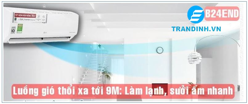 Điều hòa LG có tốt không? Ưu nhược điểm | Có tiết kiệm điện 32 Điều hòa LG cơ chế vận hành êm ái luồng gió thổi xa tới 9m