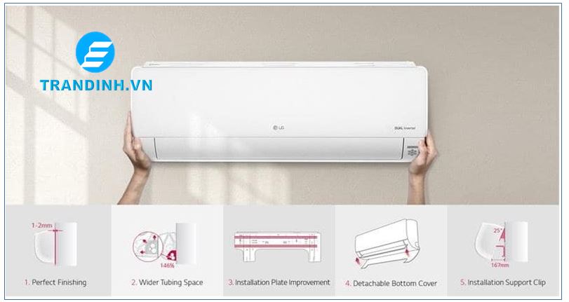Điều hòa LG có tốt không? Ưu nhược điểm | Có tiết kiệm điện 34 Điều hòa LG tối giản hóa những chi tiết phức tạp lắp đặt nhanh chóng tiết kiệm